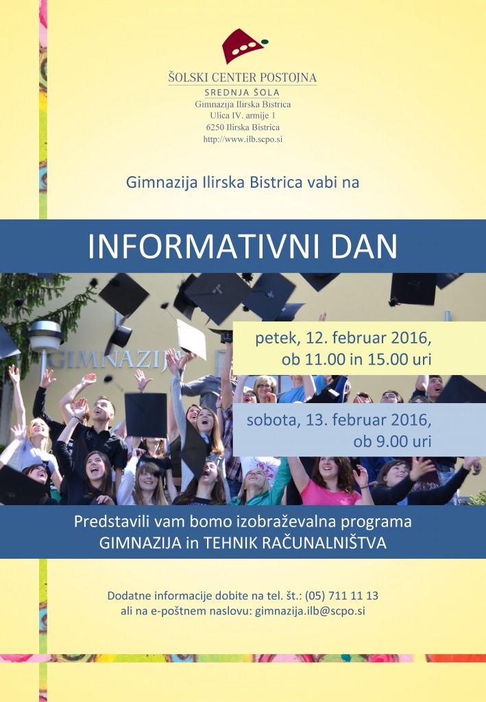 Informativni dan 2016 - Plakat A4