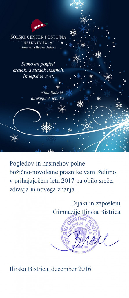 Voščilo 2017 - splet, podpis