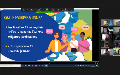 Webinar Hiše EU s predstavitvijo EU za 3. letnik gimnazije (projekt EPAS)