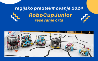 Regijsko predtekmovanje RoboCupJunior – Reševanje črta 2024