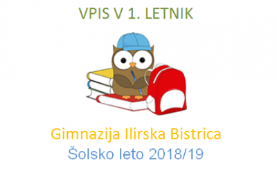 Potek vpisa v 1. letnik šolskega leta 2018/19