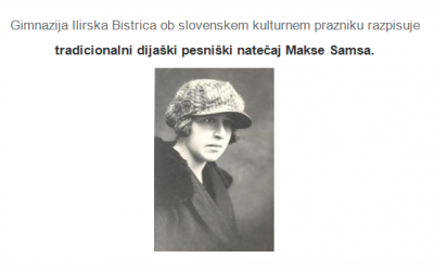 Dijaški pesniški natečaj Makse Samsa … na daljavo! ;)