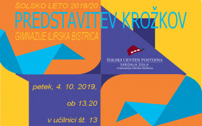 Predstavitev krožkov Gimnazije Ilirska Bistrica
