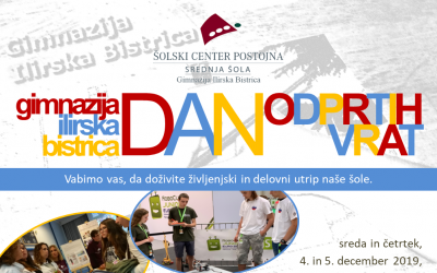 Dan odprtih vrat Gimnazije Ilirska Bistrica