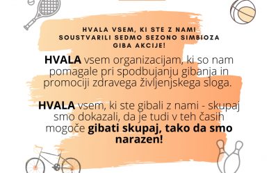 Naša šola prejela priznanje in zahvalo za izvedbo Simbioze giba 2020