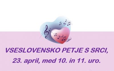 Dijaki 1. letnika ilirskobistriške in postojnske gimnazije pojejo s srci