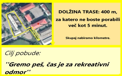 ”Gremo peš, čas je za rekreativni odmor” – 15. oktober – svetovni dan hoje